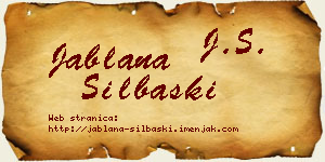 Jablana Silbaški vizit kartica